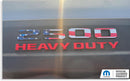 2500 Sport Performance Hood Emblem Number Overlay Decals - 2023-2026 Ram 2500 Laramie, Rebel, Power Wagon