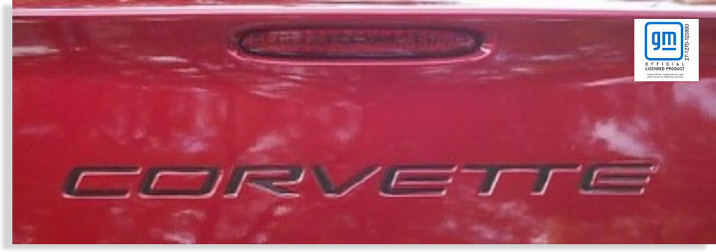Gloss Black Vinyl Lettering Decals For C5 Corvette (1997-2004) - Front & Rear
