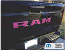 RAM Tailgate Emblem Overlay Decal   - 2019-2026 Ram 1500 Rebel