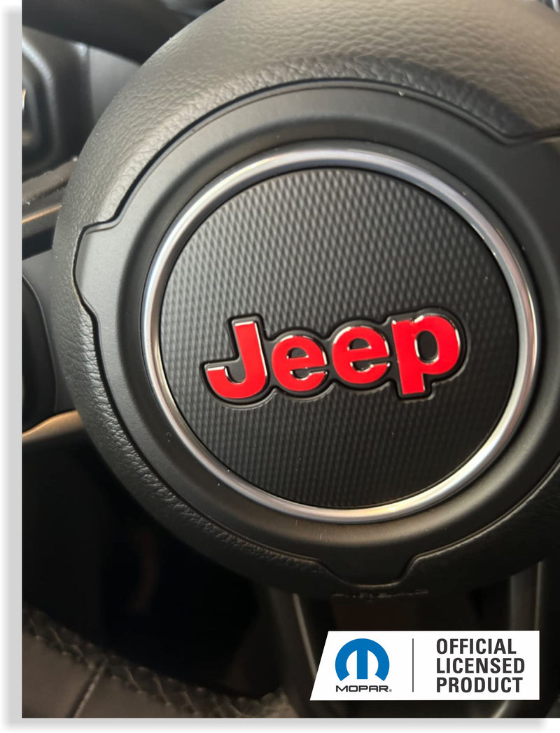 JEEP Steering Wheel Emblem Overlay Decal   - 18-24 Wrangler JL