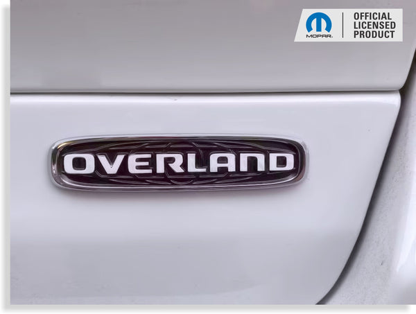 OVERLAND Emblem Overlay Decal - 2022-2025 Grand Cherokee Overland