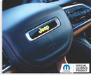 Steering Wheel Emblem Overlay Decal   - 2021-2025 Grand Cherokee L