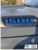 1500 HEMI 5.7L Hood Emblem Overlay Decals