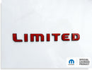 LIMITED Liftgate Emblem Overlay Decal - 2026 Jeep Cherokee Limited