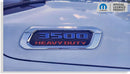 3500 Hood Emblem Number Overlay Decals - 2019-2024 Ram 3500