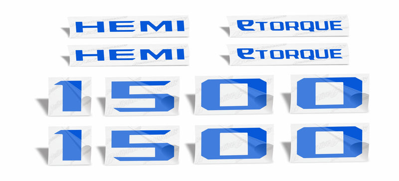 1500 HEMI eTORQUE Hood Emblem Decals