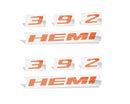 392 HEMI Scoop Emblem Overlay Decals (pair)  - 2015-2018 Challenger R/T Scat Pack 392 Shaker