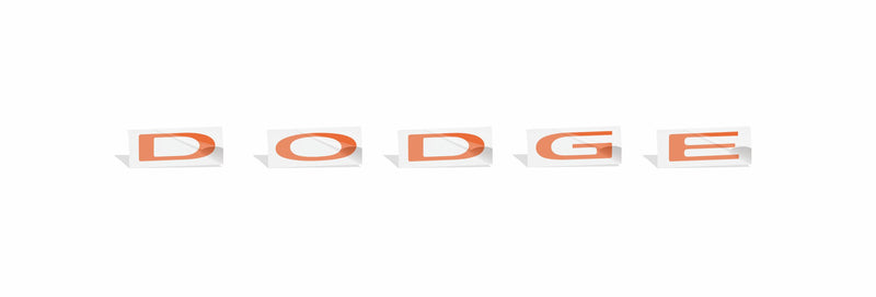 DODGE Trunk Lettering Emblem Overlay Decal - 2015-2023 Challenger