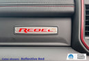 REBEL Glove Box Inlay Decal  - 2019-2025 Ram 1500 Rebel