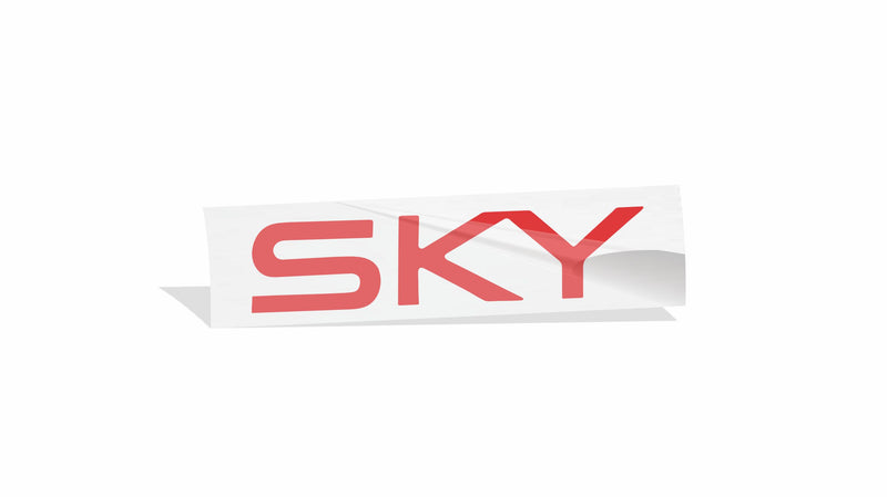 SKY Emblem Overlay Decal - 07-09 Saturn Sky