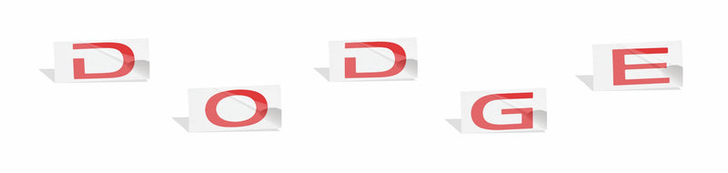 DODGE Trunk Lettering Emblem Overlay Decal - 2008-2014 Challenger
