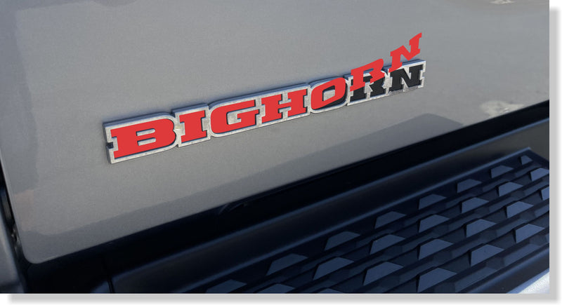 BIGHORN Emblem Inlay Decal - 2019-2024 Ram Bighorn