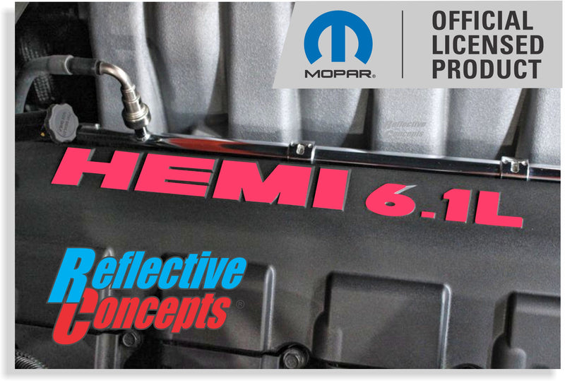 6.1L SRT Engine Cover Overlay Decals - 07-10 Grand Cherokee SRT8