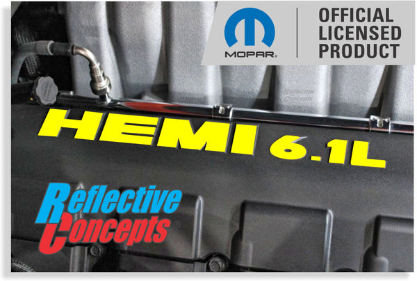 HEMI Engine Cover Overlays 6.1L - 06-10 Dodge Charger