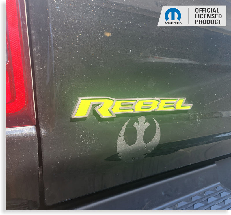 REBEL Emblem Inlay Decal - 2019-2025 Ram 1500 Rebel