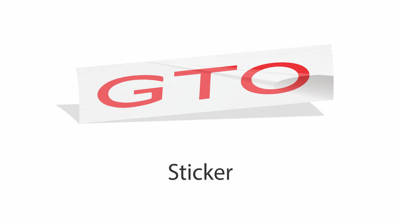GTO Emblem Overlay Decal - 04-06 GTO