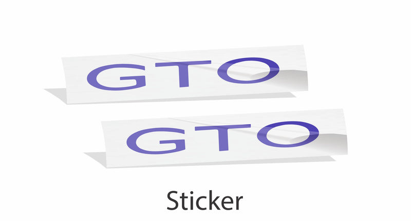 Fender Badge Lettering Overlay Decal - 04-06 GTO