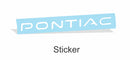 Rear Bumper PONTIAC Lettering Inlay Decal - 00-03 Bonneville