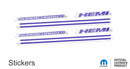 Supercharged Hemi Engine Cover Overlay Decals - Durango SRT Hellcat