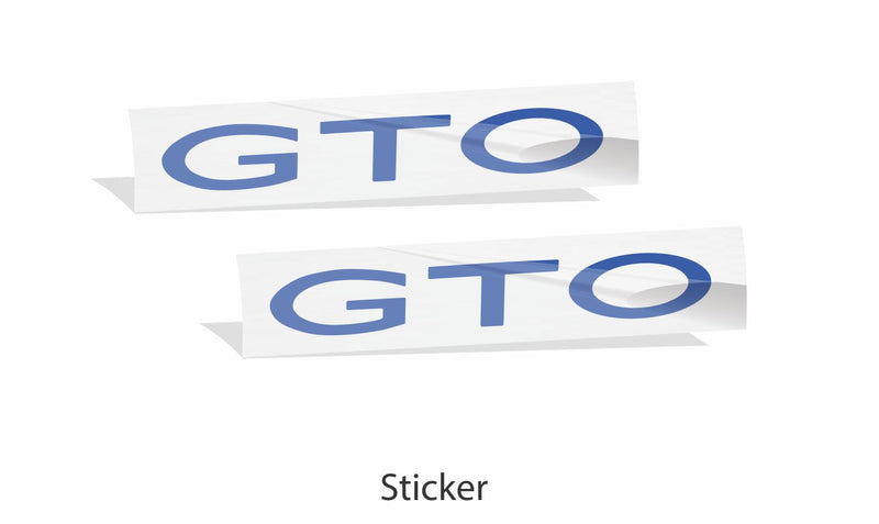 Fuel Rail Cover Lettering Overlay Decal  - 04-06 GTO