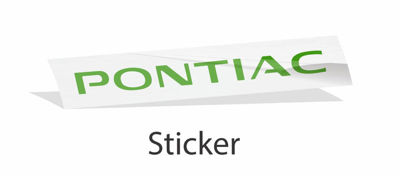 PONTIAC Emblem Overlay Decal - Pontiac G6