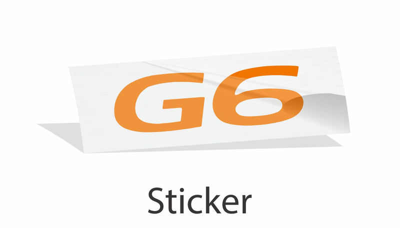 G6 Emblem Overlay Decal - Pontiac G6