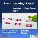 2500 Hood Emblem Number Overlay Decals - 2019 -2026 Ram 2500