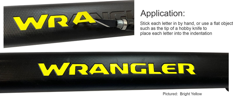 WRANGLER Grab Bar Inlay Sticker -  2018-2024 Wrangler JL/JLU