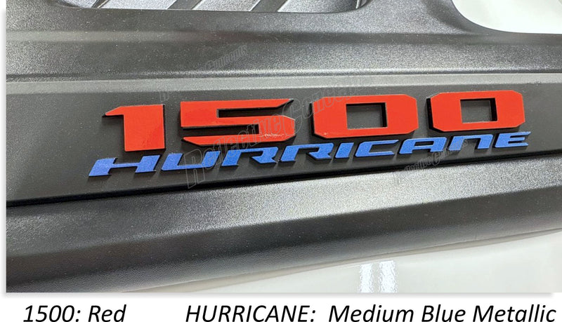 1500 Hurricane Sport Performance Hood Emblem Overlay Decals - 2026 Laramie and Rebel