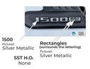 1500 SST H.O. Sport Performance Hood Emblem Overlay Decals - 2025 Limited