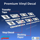 1500 Hurricane Sport Performance Hood Emblem Overlay Decals - 2026 Laramie and Rebel