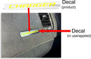 CHARGER Dash Plaque Emblem Lettering Overlay Decal   - 11-14 Charger