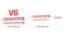 Engine Cover Overlay Decals - 97-03 Grand Prix GT/SE (L36)