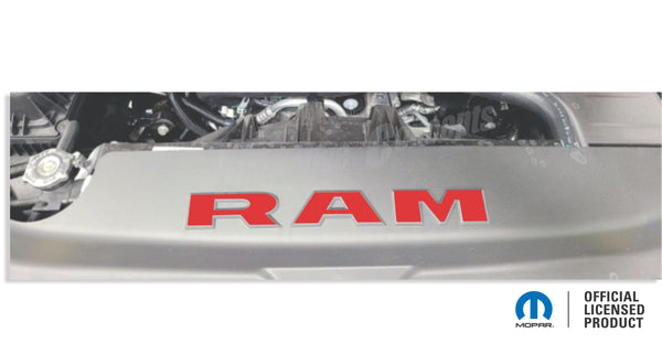 RAM Radiator Cover Lettering Overlay Decal - 2019-2024 Ram
