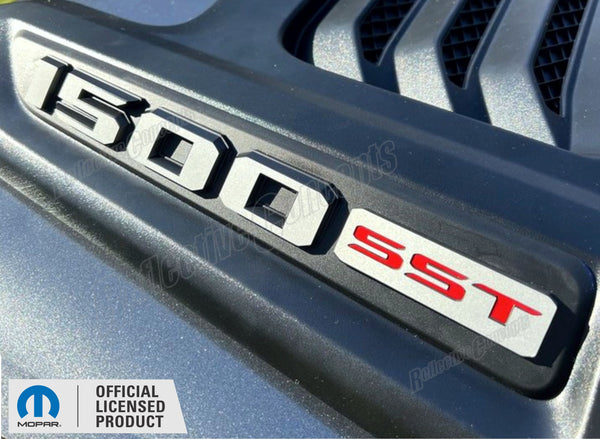 1500 SST Sport Performance Hood Emblem Overlay Decals - 2025 Laramie and Rebel