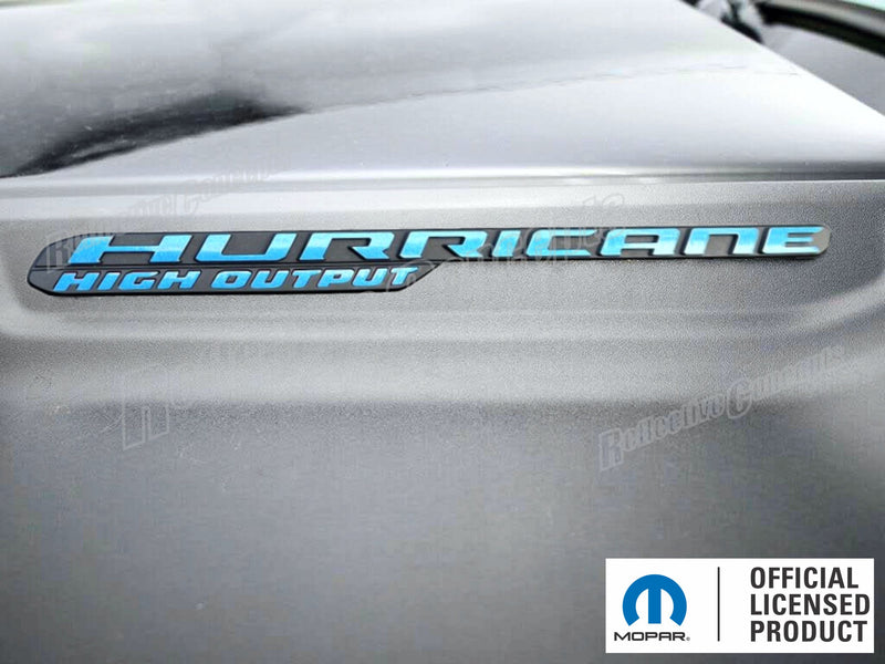 RHO Hurricane High Output Hood Emblem Overlay Decals - 2025-2026 Ram 1500 RHO