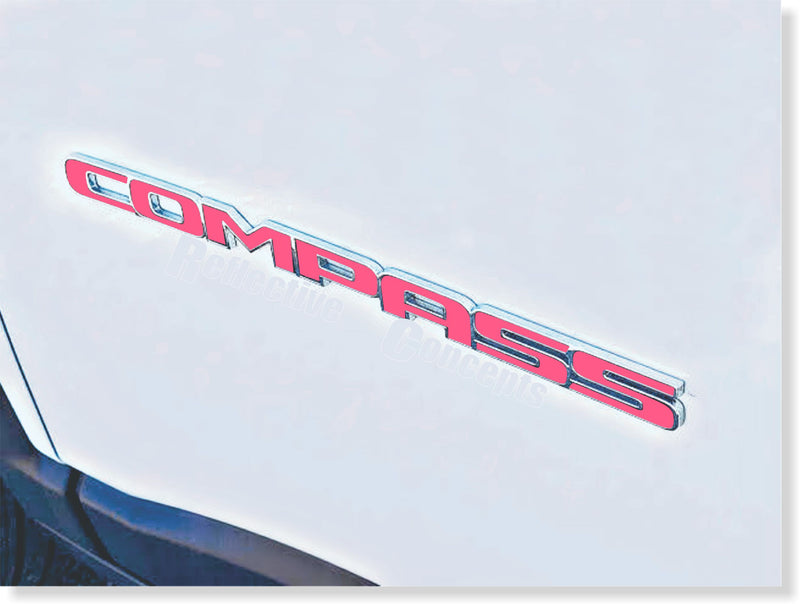 COMPASS Door Emblem Overlay Decals   - 2018-2024 Jeep Compass