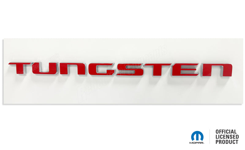 TUNGSTEN Tailgate Emblem Overlay Decal - 2025 Ram 1500 Tungsten