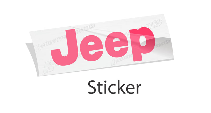 JEEP Steering Wheel Lettering Overlay Decal   - 22-24 Compass