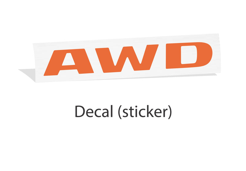 AWD Emblem Inlay Decal - 2006-2010 Dodge Charger