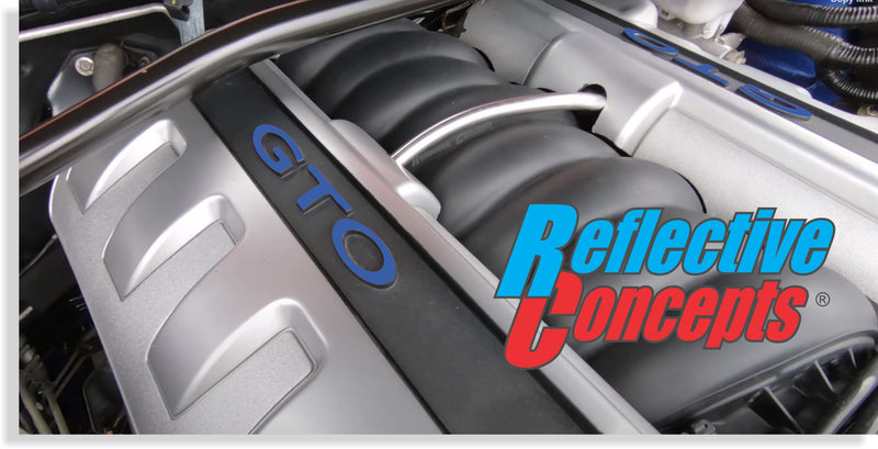 Fuel Rail Cover Lettering Overlay Decal  - 04-06 GTO