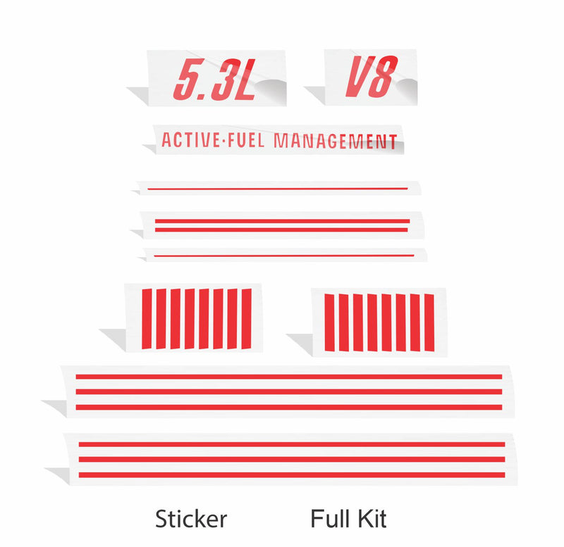 GXP Engine Cover Overlay Decals - Grand Prix GXP