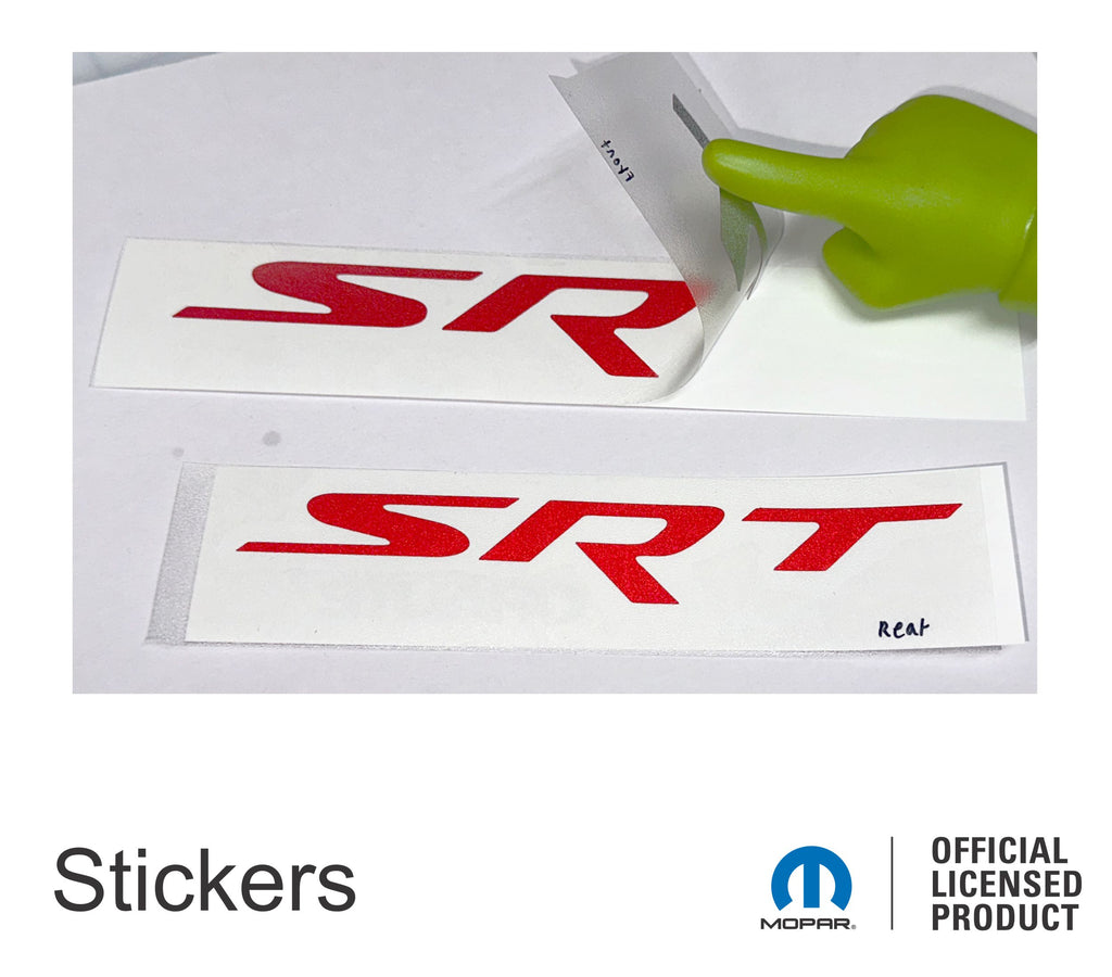 Srt Sticker SRT Grille Emblem Overlay Decal
