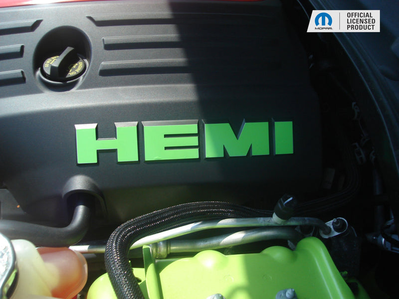 HEMI Lettering Engine Cover Decals - 11-24 Durango R/T