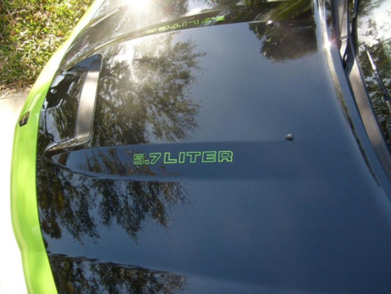 Cowl Hood Decals - Dodge Charger 5.7 6.1 6.4