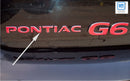 PONTIAC Emblem Overlay Decal - Pontiac G6