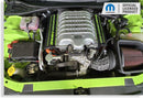Supercharged Hemi Engine Cover Overlay Decals - SRT Hellcat Charger & Challenger