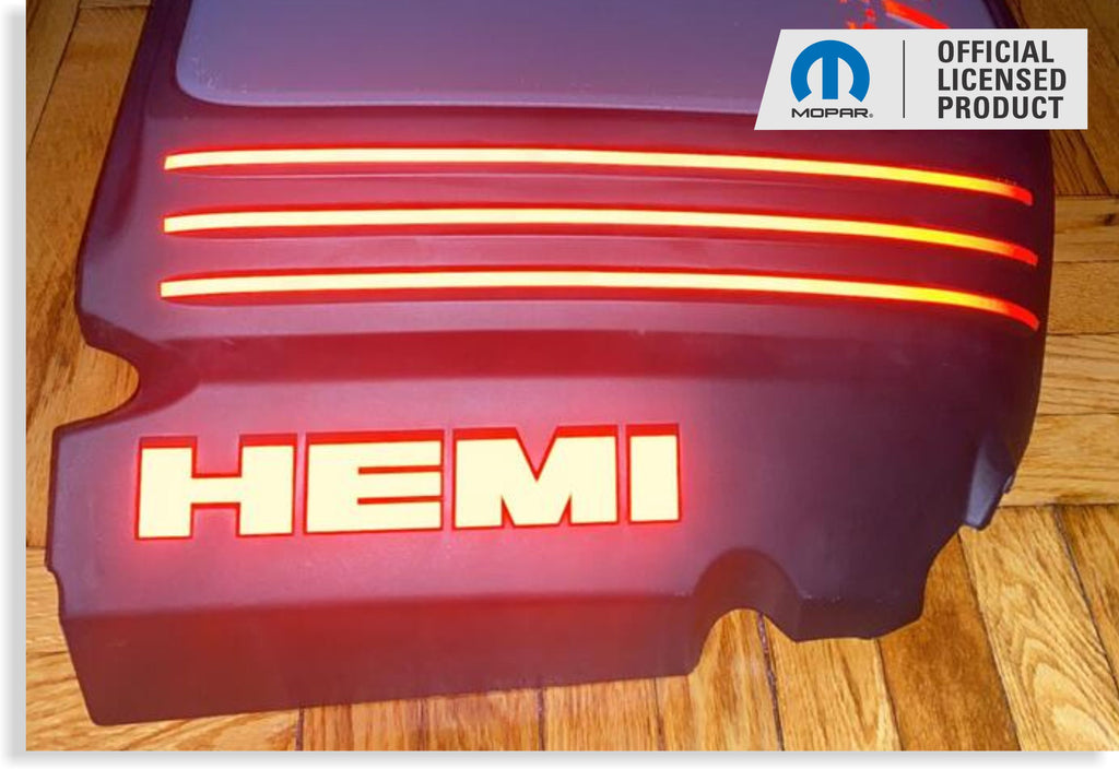 Engine Cover HEMI Decals - 05-08 Magnum 5.7L