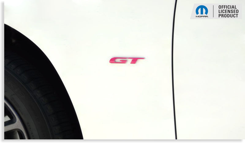GT Fender Emblem Overlay Decals - 2017-2018 Dodge Challenger GT