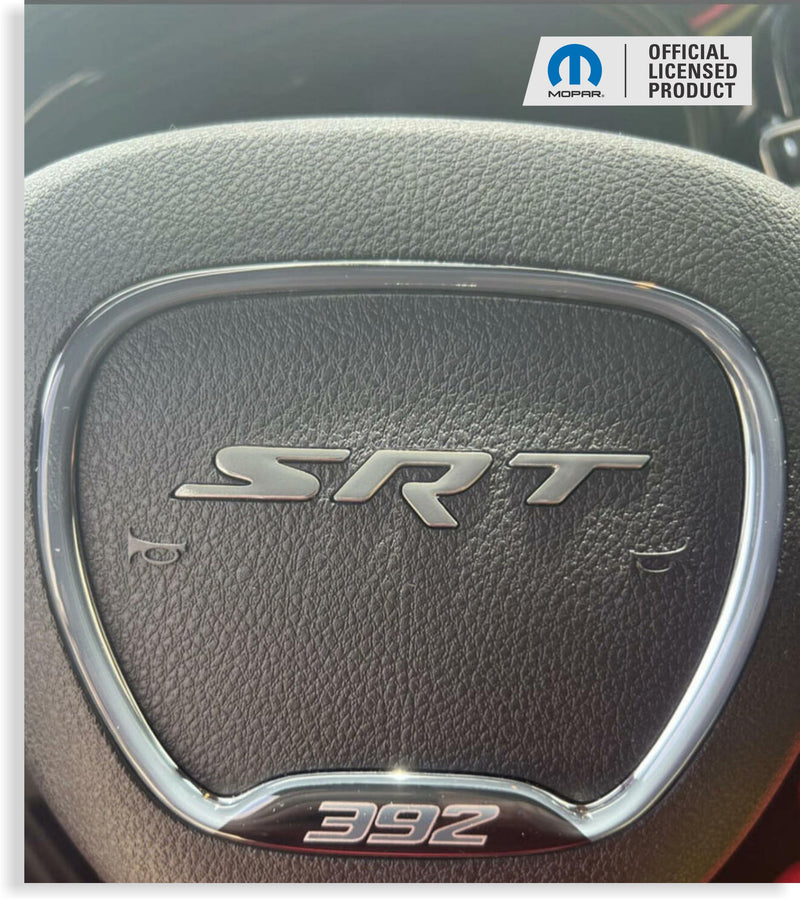SRT Steering Wheel Emblem Overlay Decal   - 15-23 Charger SRT